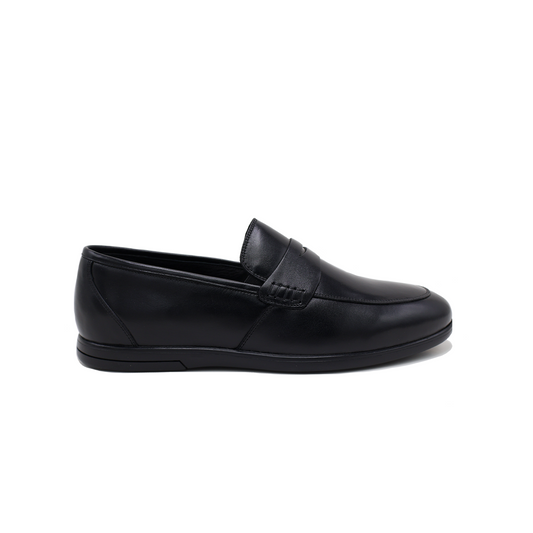 Noble Black Leather Loafer