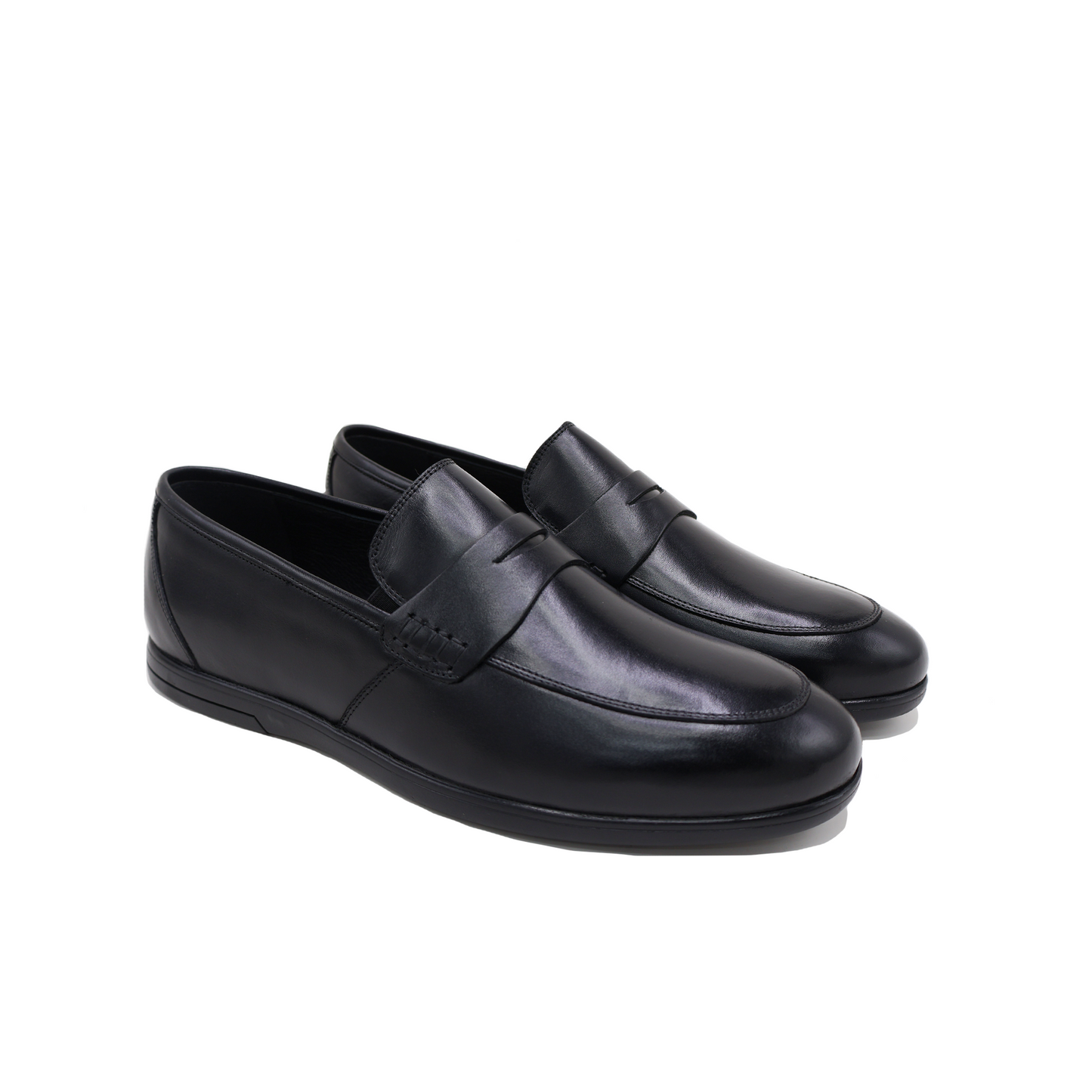 Noble Black Leather Loafer